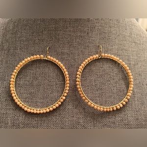 Boho Beaded Hoop Earrings Different Colors - Seed Bead Hoop Earrings Classic